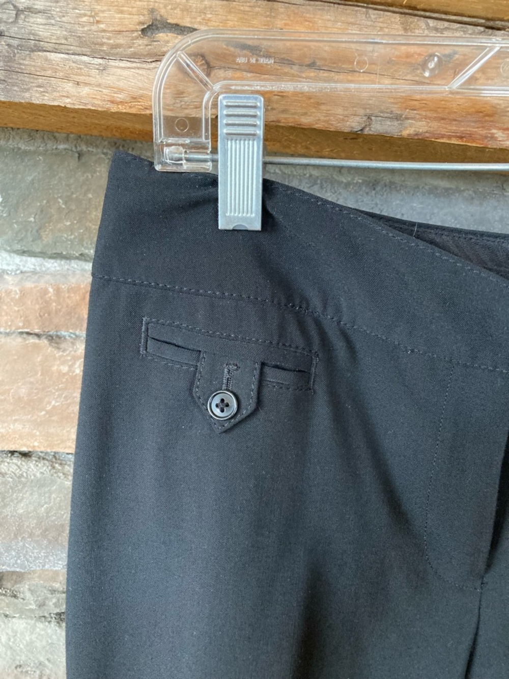 White House Black Market Legacy Black Cropped Capri Corpcore Pants - Picture 3 of 12